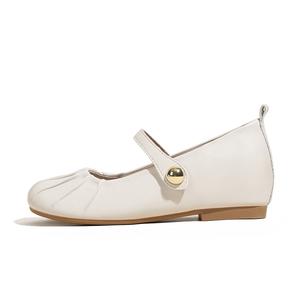 TATAYA Туфли Мэри Джейн женские бежевые