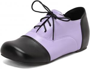 Женские короткие туфли на шнуровке LYYSKY. Размер соответствует длине подошвы, ориентируйтесь на таблицу размеров и описание товара. Размеры US4-US17/EU34-EU50, Purple(15-7)