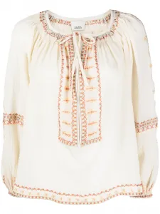 Блузка Clive с пайетками ISABEL MARANT, нейтральный