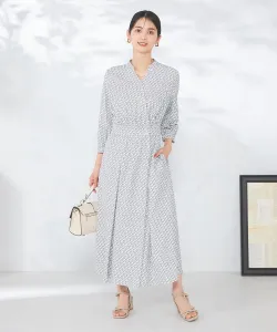 Платье с узором «Cache-coeur» Avv, цвет White