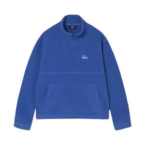 Толстовка Stussy Half Zip Mock Neck, Periwinkle