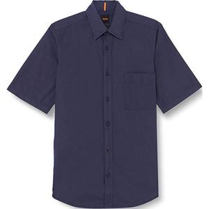 HUGO BOSS Мужская рубашка морского синего цвета Marine Blue