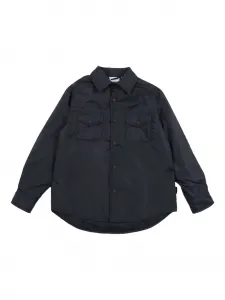 Стёганная рубашка-куртка Aspesi Kids, синий