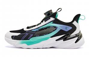 QIAODAN Кроссовки для бега с низким верхом, амортизирующие, противоскользящие, износостойкие, детские, черно-белые, для подростков