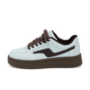 HUANQIU Износостойкие, легкие и дышащие низкие кроссовки для скейтбординга для женщин, белые и коричневые