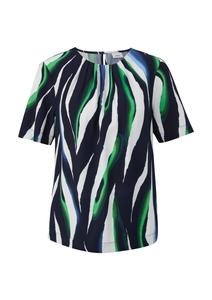 Блуза s.Oliver BLACK LABEL, темно-синий/светло-синий