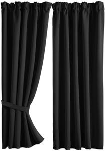 Шторы комплект 2 штор newyork вxш Gardinenbox, черный