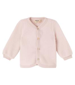 Детский кардиган из шерсти кари Wheat, Pale Lilac