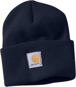 Carhartt мужская вязаная шапка с манжетой, Deep Blue