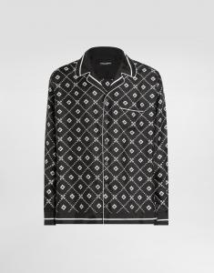 Сорочка из шелкового твила vanity Dolce & Gabbana, мультиколор