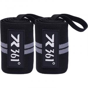 Напульсники из полиэстера Unisex 361°, черный серый (left hand+right hand)