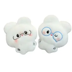 Милый мягкий стеклянный зайчик плюш подвеска 7см высота BUDUO