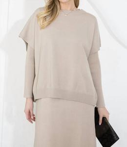 Вязаный жилет-водолазка Sophie цвета хаки Joh