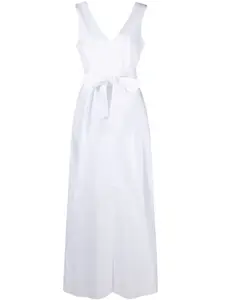 Расклешенное платье макси с V-образным вырезом P.A.R.O.S.H., белый