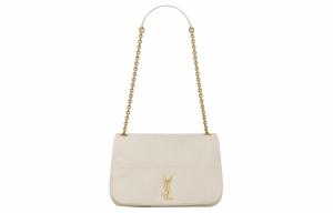 SAINT LAURENT Сумка через плечо из кожи ягненка, кроссбоди, маленькая женская винтажная белая