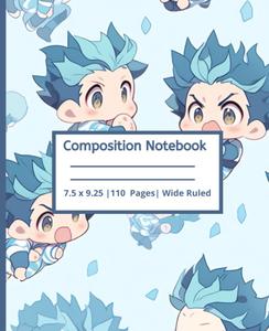 Anime Composition Notebook for Kids -Students: Wide Ruled 110 Pages 7.5"x 9.25" - Back to School (Independently published)