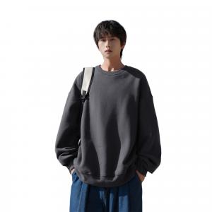 Свитшот Unisex Crew Neck Moderate Heavyweight WARRIOR, темно-серый (fleece-lined)