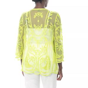 Женское длинное болеро из сетки Nina Leonard с цветочной вышивкой Nina Leonard