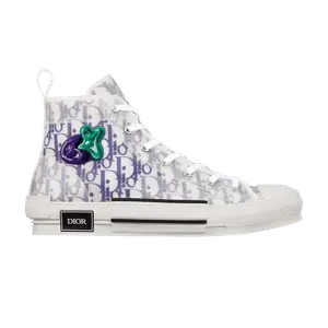 Кроссовки Kenny Scharf x Dior B23 High 'Embroidered Patches Dior Oblique', белый