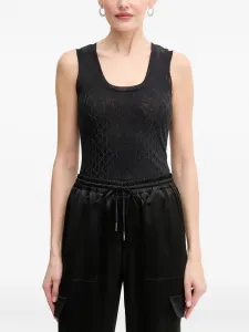 Топ с узором Aria Marciano, черный