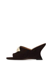 Kazar Мюли в темно-коричневом цвете