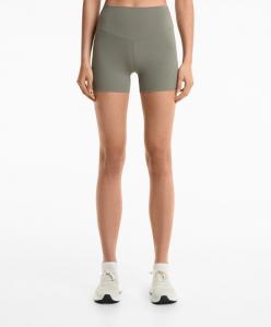 Шорты Comfortlux с высокой посадкой 10 см Oysho, средний хаки