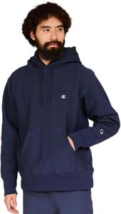 Мужская толстовка Champion C3-Y133 с длинным рукавом, 11,5 унций, хлопок производства США, логотип One Point, обратная вязка (R), темно-синий
