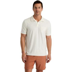 Мужская поло-рубашка Bamboo Slub Polo II Free Fly, Sea Salt