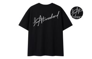 Футболка унисекс LA'T.WEEKEND, бордовая (желтый текст)