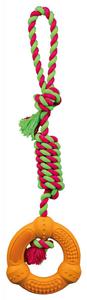 Кольцо Trixie Dentafun с веревкой 41 см Trixie, цвет разноцветный