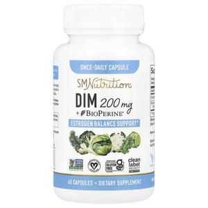 SMNutrition, DIM + BioPerine, 60 капсул