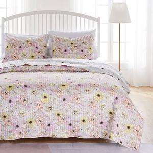 Комплект одеял Greenland Home Fashions Misty Bloom с нашивками, розовый