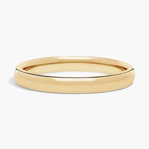 Обручальное кольцо Skyline Comfort Fit из 14-каратного желтого золота (3 мм) Blue Nile