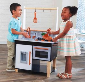 Черная детская кухня Artisan Island Kidkraft