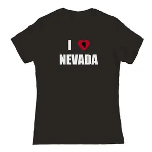 Футболка Junior'S i Heart Nevada с графическим принтом Unbranded, черный