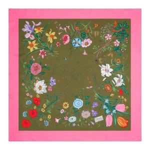 GUCCI Шёлковый шарф женский розовый, Pink