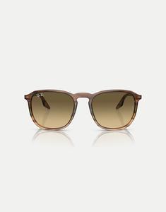 Солнцезащитные очки Ray-Ban Rb2203 квадратной формы с коричневыми линзами в полоску коричневого и зеленого цветов