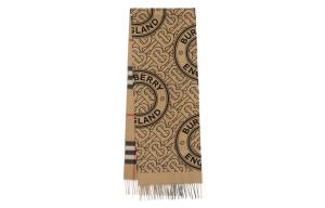 Архивный вязаный шарф унисекс бежевый Burberry