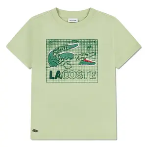 Детская футболка Lacoste 947583 с коротким рукавом Lacoste kids, зеленый