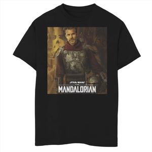 Футболка с графическим плакатом «Кобб Вант» для мальчиков 8–20 лет «Звездные войны: Мандалорец, сезон 2» Star Wars