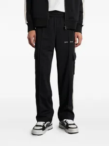 Карго-брюки с боковыми лампасами Palm Angels, черный