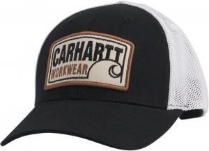 Детская кепка дальнобойщика Carhartt CB9016 из твила - унисекс, Caviar Black