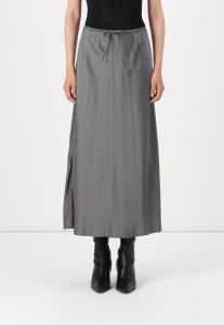Юбка А-силуэта DRAW MAXI Abercrombie & Fitch, серый