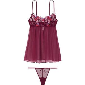 Пижамный комплект Женский Бордовый Victoria's Secret