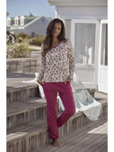 Пижама VIVANCE DREAMS, цвет burgunder-gemustert