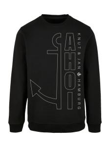 Свитер F4NT4STIC Sweatshirt Ahoi Anker Outlines Knut & Jan Hamburg, черный