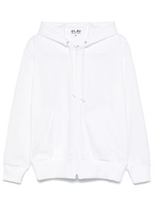 Comme Des Garçons Play худи с нашивкой, белый