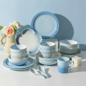 Modern Housewife MONAZONE свадебный набор посуды, 20 предметов на 4 персоны, подарок на новоселье, цвет smog blue