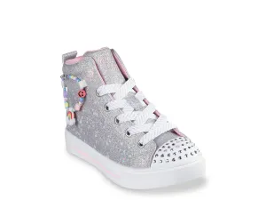 Кроссовки Twinkle Toes Twinkle Sparks Charm Bestie High-Top Sneaker Skechers, серебряный/металлик
