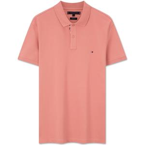 Поло с вышитым логотипом Tommy Hilfiger, розовый